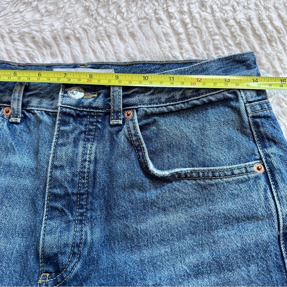 TOPSHOP Editor Mid Blue Jeans - Size:28 - Picture 11 of 12